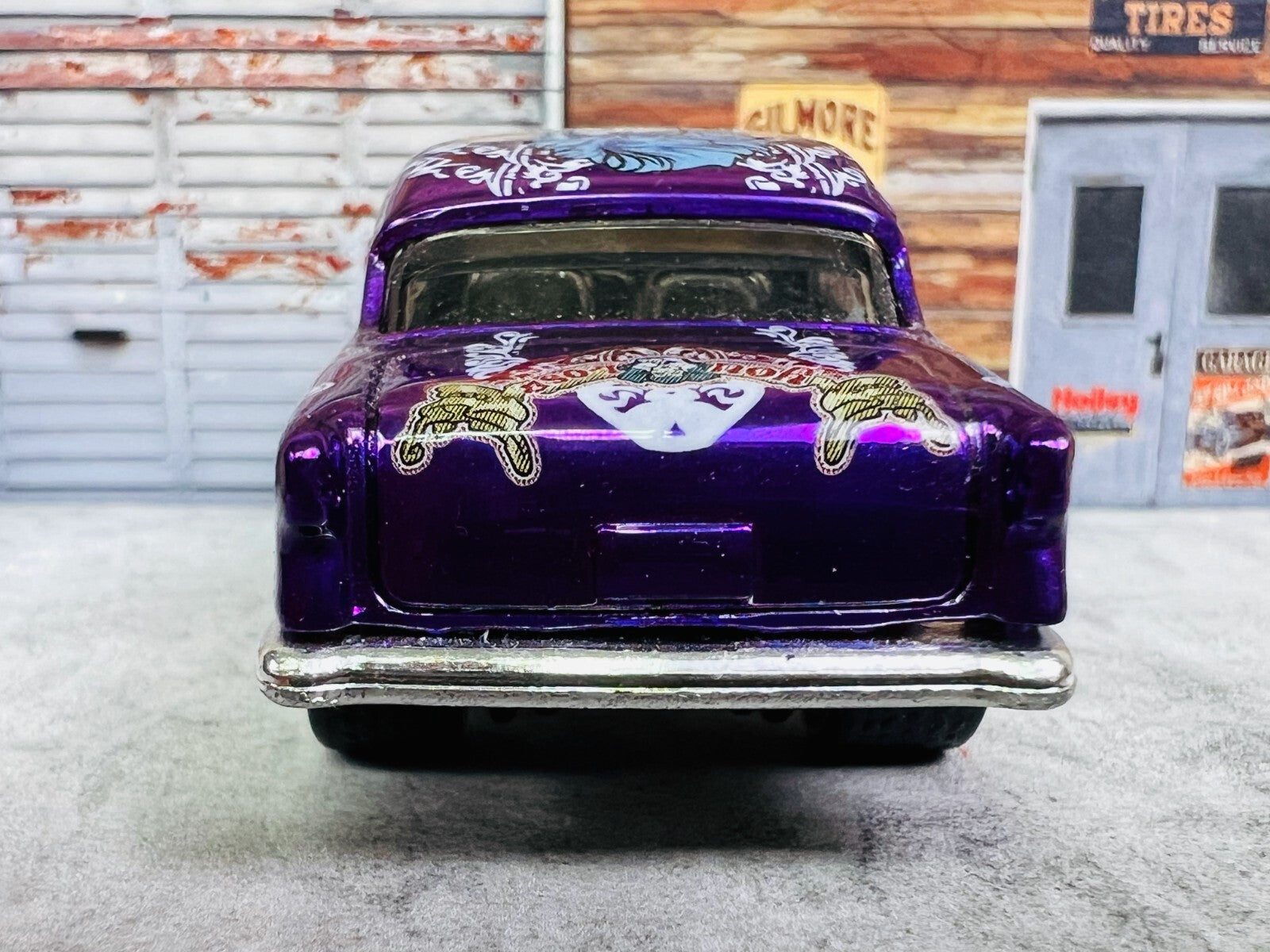 🔥🔥🔥Hot Wheels CUSTOM 55 Chevy Gasser Joker Real Rider's C20🔥🔥🔥