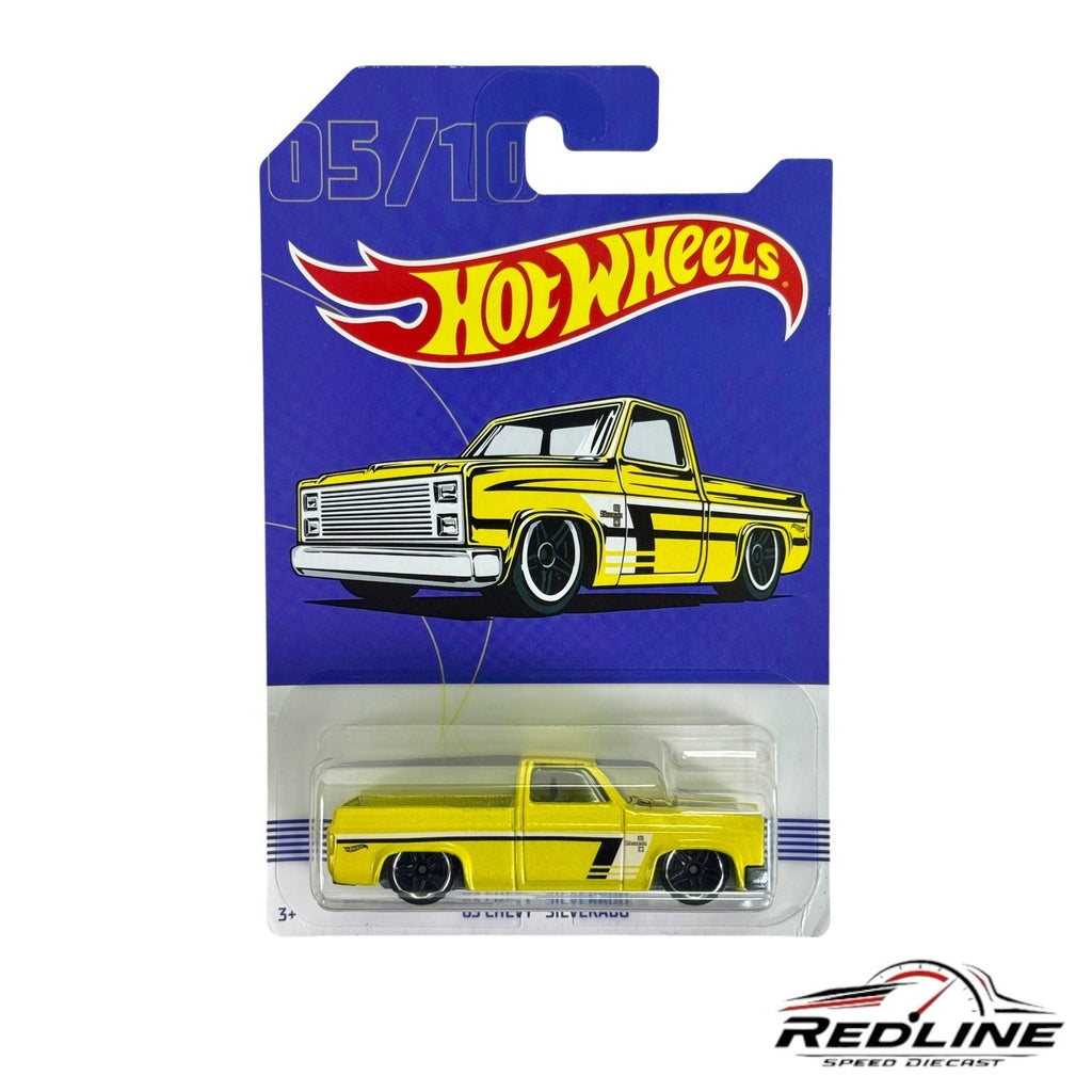 🔥Hot Wheels Walmart American Truck Series 5/10 ‘83 CHEVY SILVERADO Yellow H33🔥