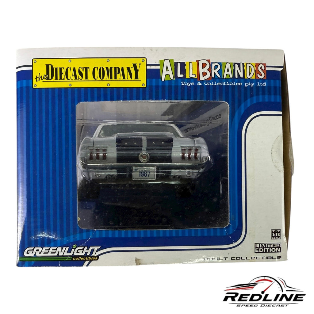 🐎🐎Greenlight the Diecast Company 1967 Ford Mustang Coupe 1 of 750 1:18 AH🐎🐎