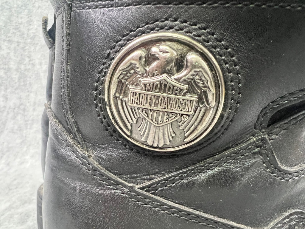 🦅🦅🦅Harley Davidson Mens Size 11.5 Black Motorcycle Boots 94013🦅🦅🦅