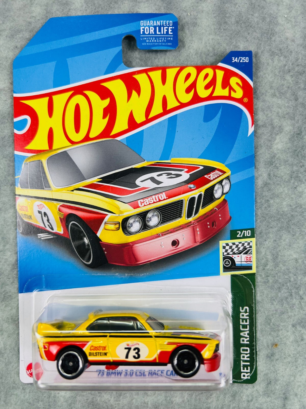 🇩🇪🇩🇪Hot Wheels '73 BMW 3.0 CSL Race Car Retro Racers H25🇩🇪🇩🇪