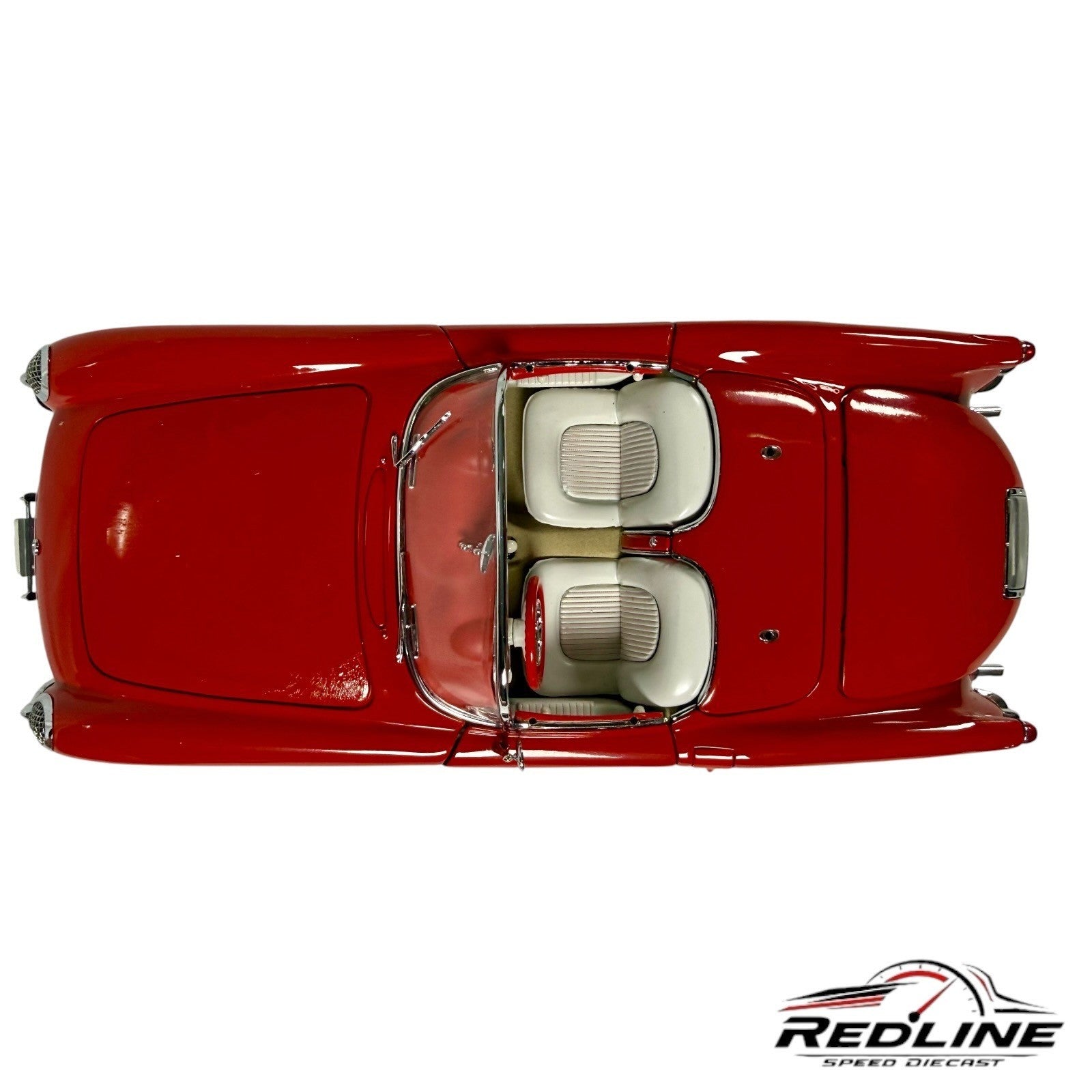 🇺🇸Danbury Mint 1955 Chevrolet Corvette Convertible RED 1:24 C2🇺🇸