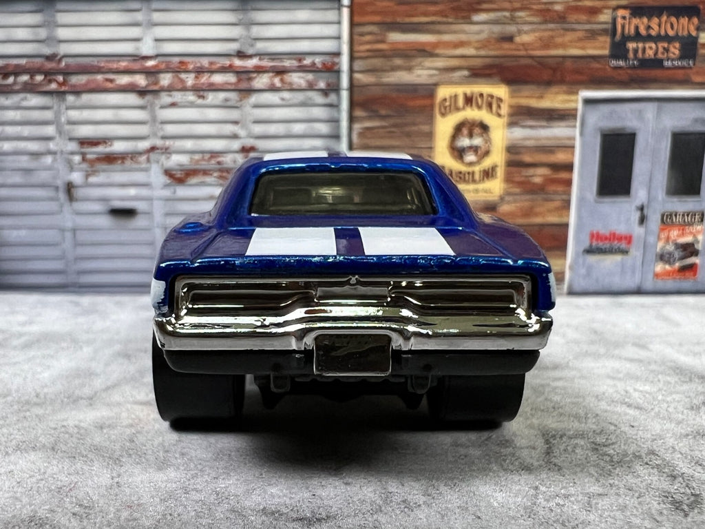 🇺🇸HOT WHEELS 70 Dodge Charger R/T Blue Car HW Muscle Mania Mopar C14🇺🇸