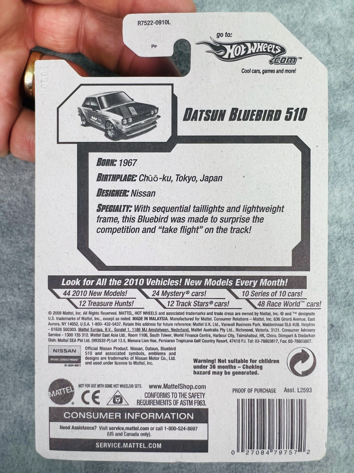 🎌🎌🎌Hot Wheels Nightburnerz Datsun Bluebird 510 White HW21🎌🎌🎌