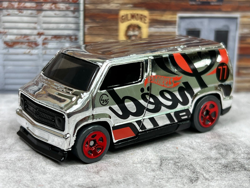 🇺🇸🇺🇸🇺🇸Hot Wheels Speed Blur  CUSTOM '77 DODGE Chrome C4🇺🇸🇺🇸🇺🇸