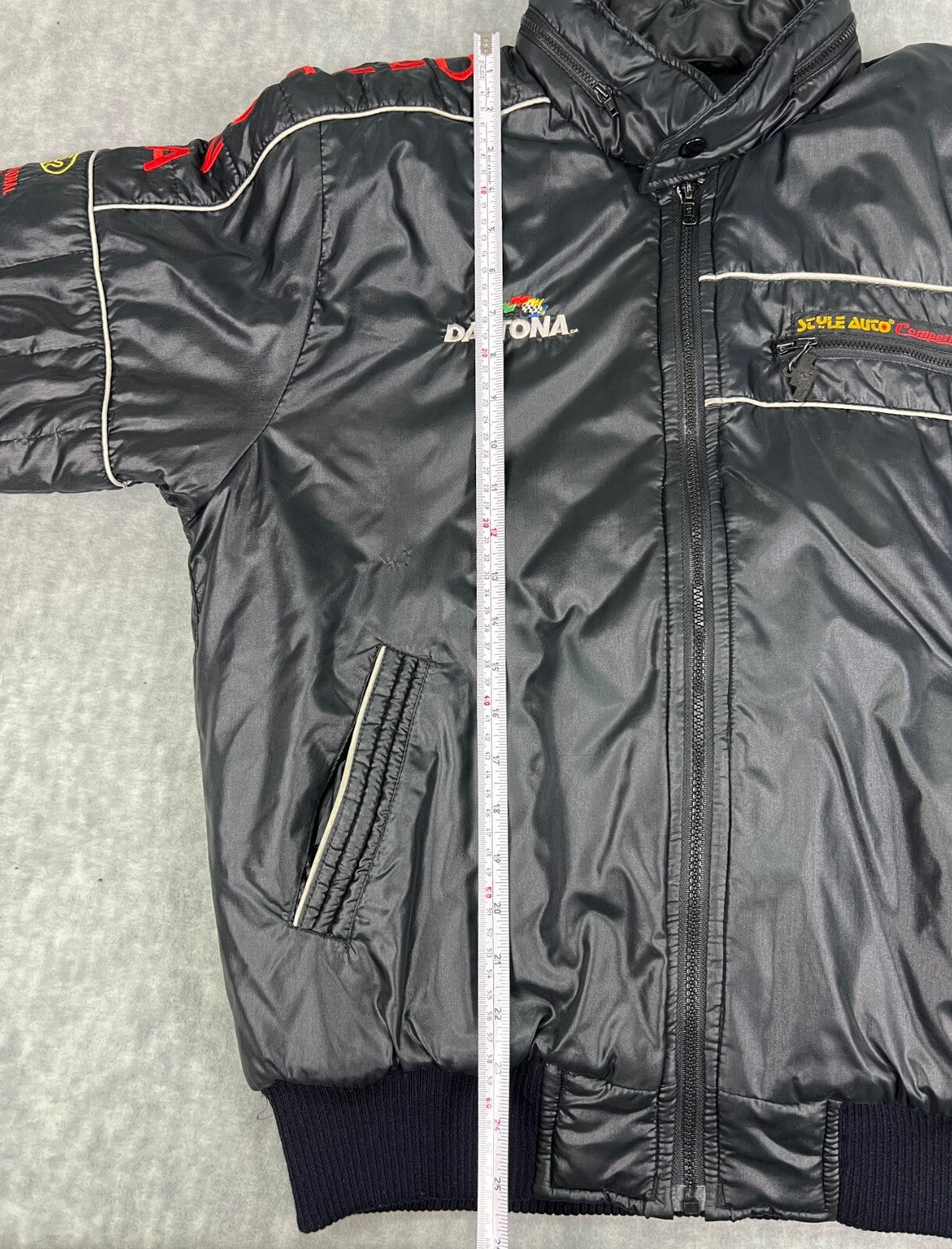 🏁Vintage Style Auco Daytona International Speedway Racing Jacket Mens Medium🏁