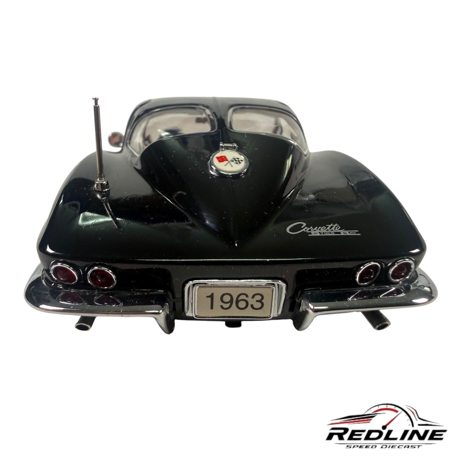 🦅🦅Danbury Mint 1963 Chevrolet Corvette Sting Ray Coupe Black 1/24 C2🦅🦅