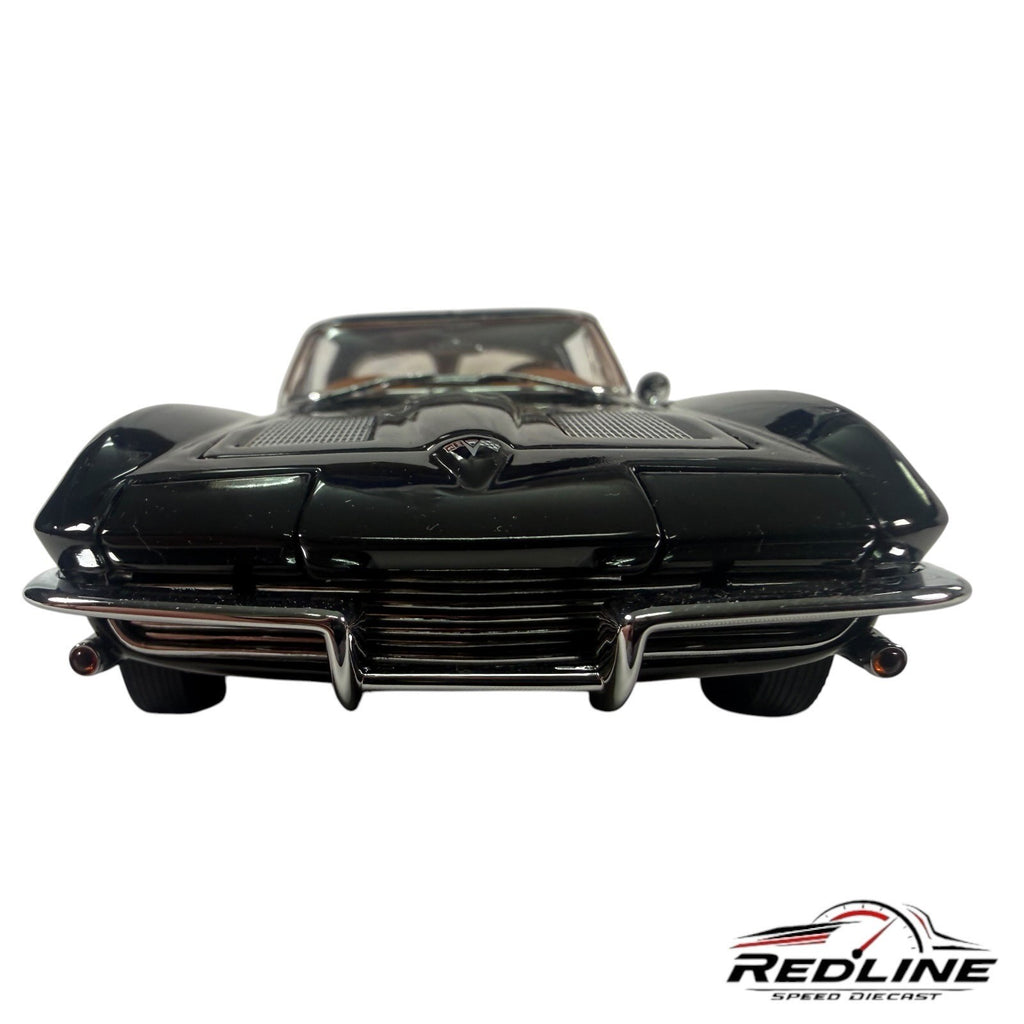 🦅🦅Danbury Mint 1963 Chevrolet Corvette Sting Ray Coupe Black 1/24 C2🦅🦅