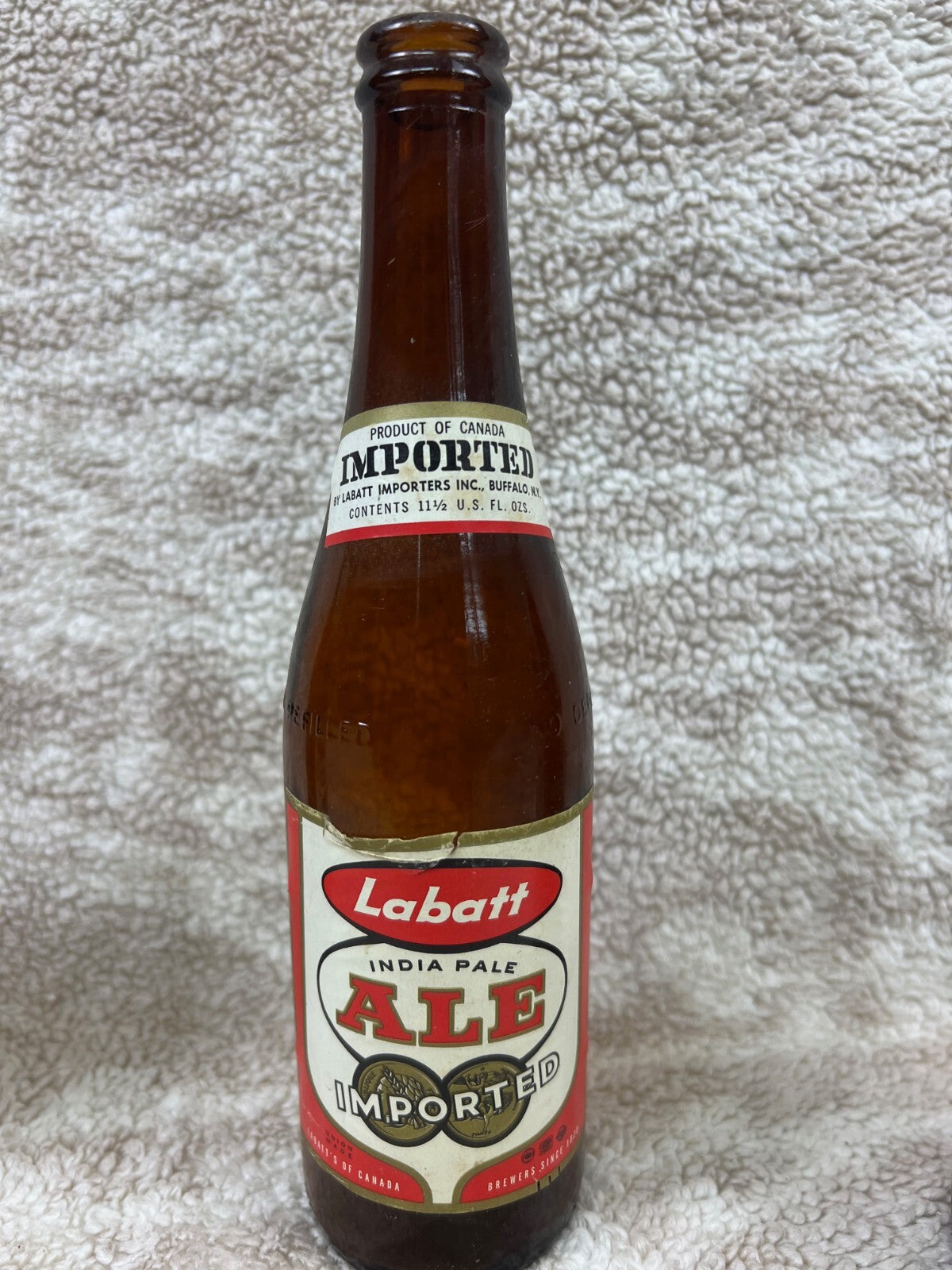 🇨🇦🇨🇦Vintage Labatt India Pale Ale Imported Beer Bottle Canada🇨🇦🇨🇦