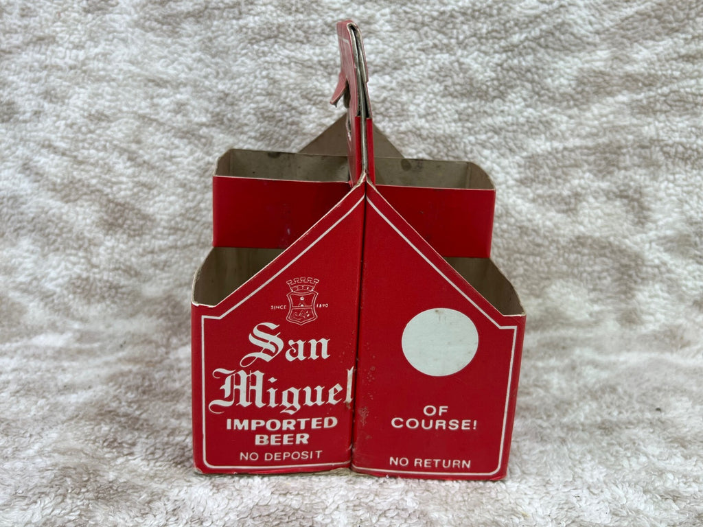 🍺🍺🍺🍺Vintage San Miguel Beer Bottle 6 Back Bottle Holder🍺🍺🍺🍺