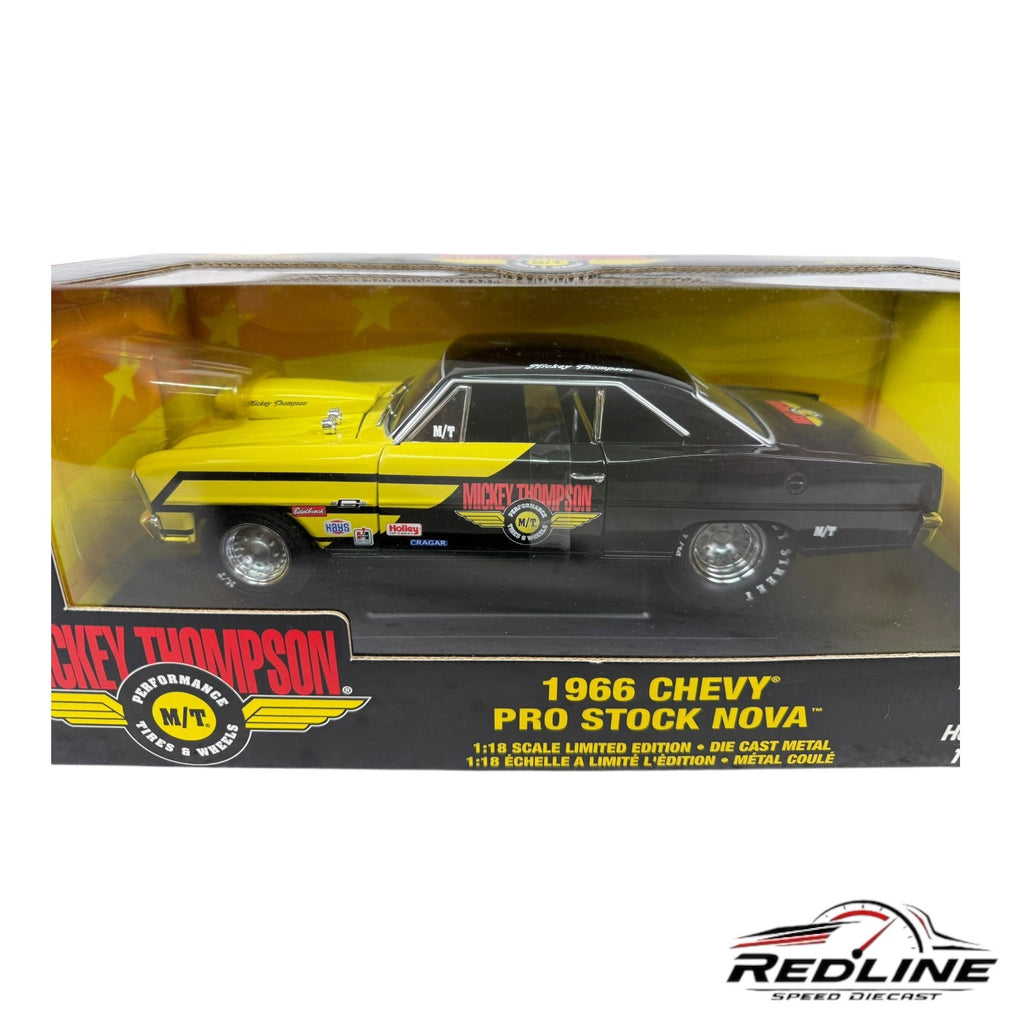 🇺🇸ERT LAmerican Muscle Mickey Thompson 1966 Chevy Pro Stock Nova 1:18 LN🇺🇸