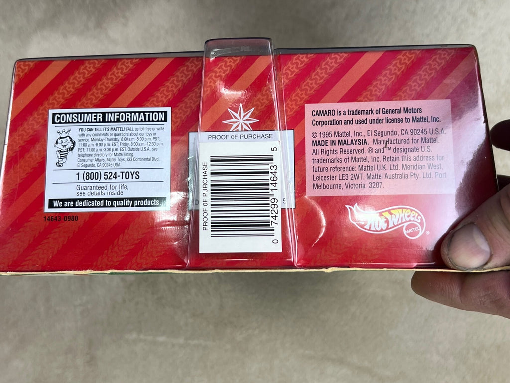 🎄🎄🎄Hot Wheels 1995 Holiday Premiere SILVER Camaro Convertible Christmas🎄🎄🎄