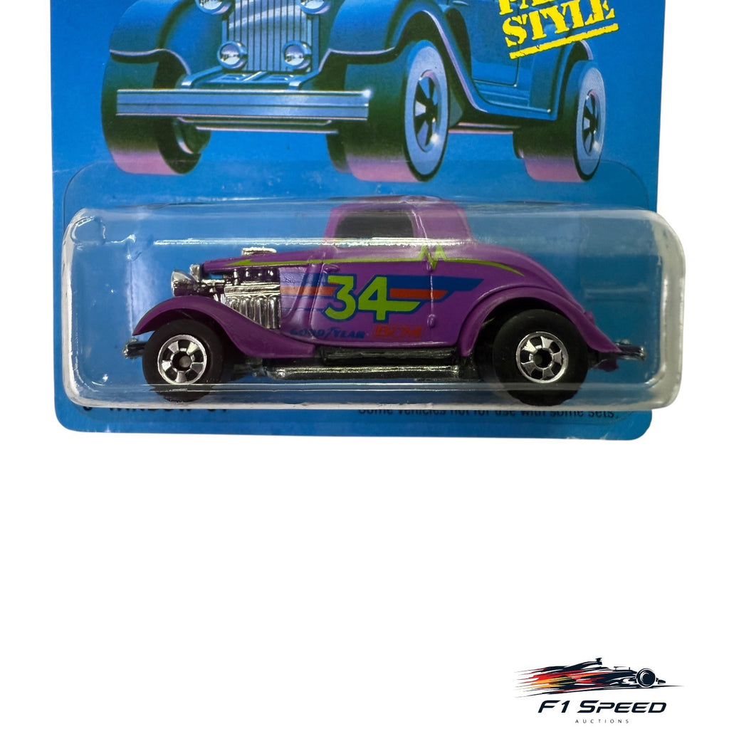 🇺🇸1988 Hot Wheels #3613 Classics 3-Window '34 Purple #34 H14🇺🇸