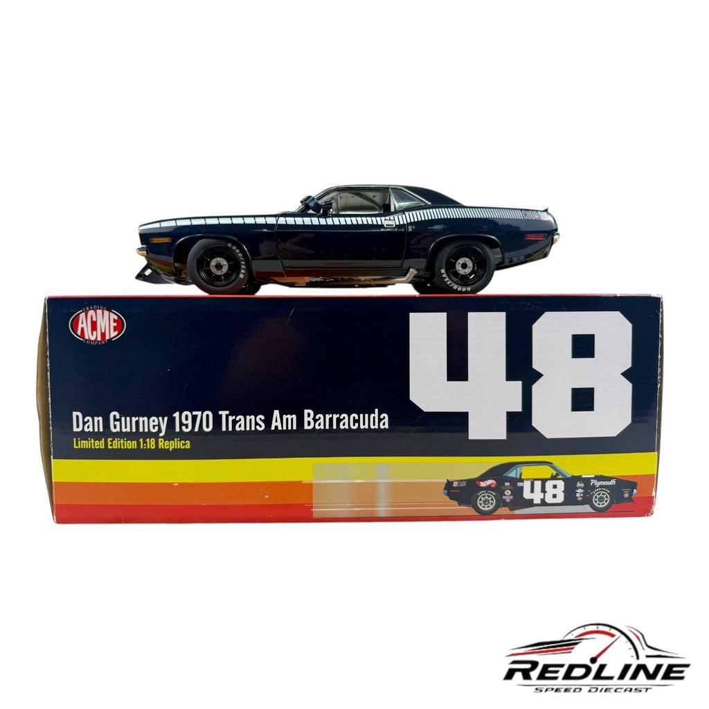 🇺🇸🇺🇸ACME Dan Gurney 1970 Trans Am Barracuda 1:18 A1🇺🇸🇺🇸
