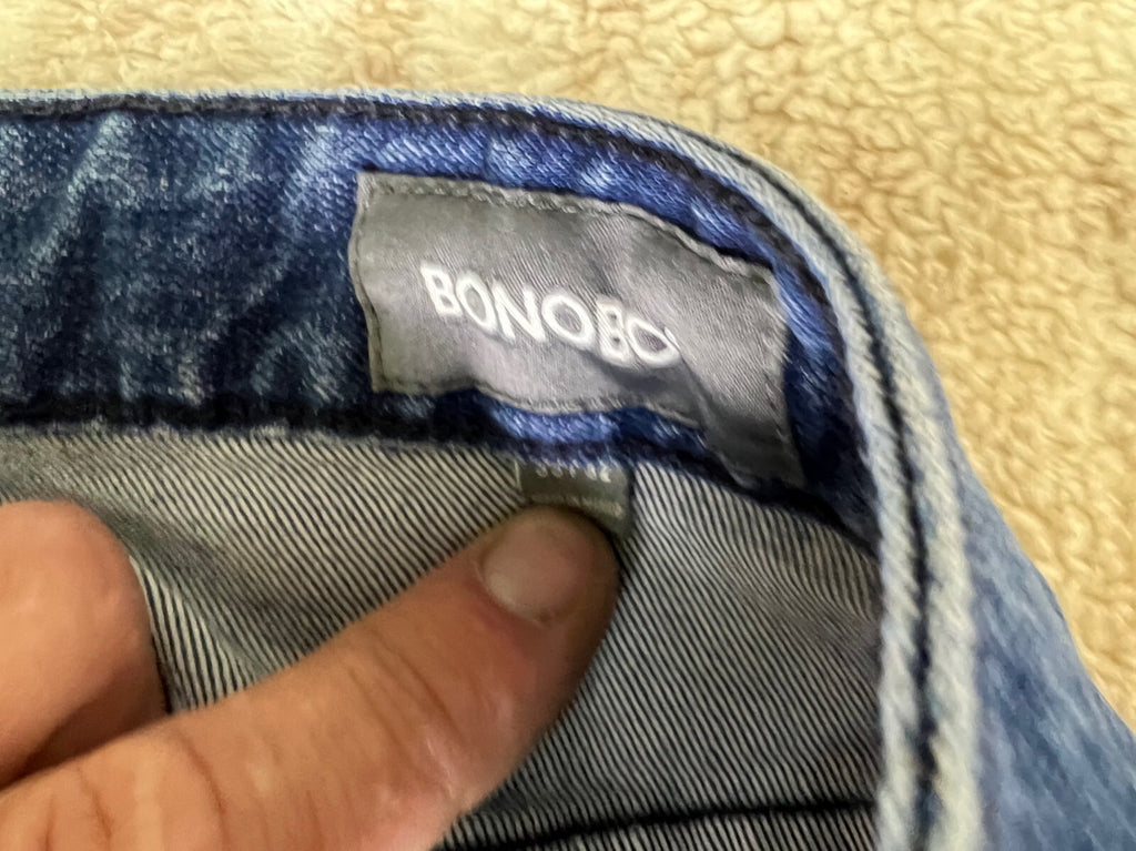 👖👖👖BONOBOS Jeans Mens 33x32 Blue Denim Dark Wash Pants 👖👖👖