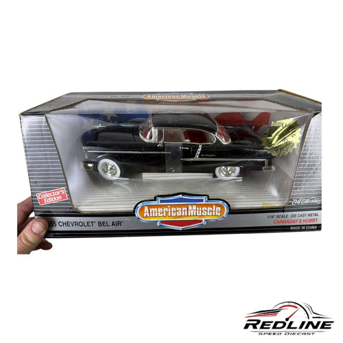 ERTL  American Muscle 1955 Chevy Bel-Air Hardtop BLACK Cannaday 1/1500 1:18 TV