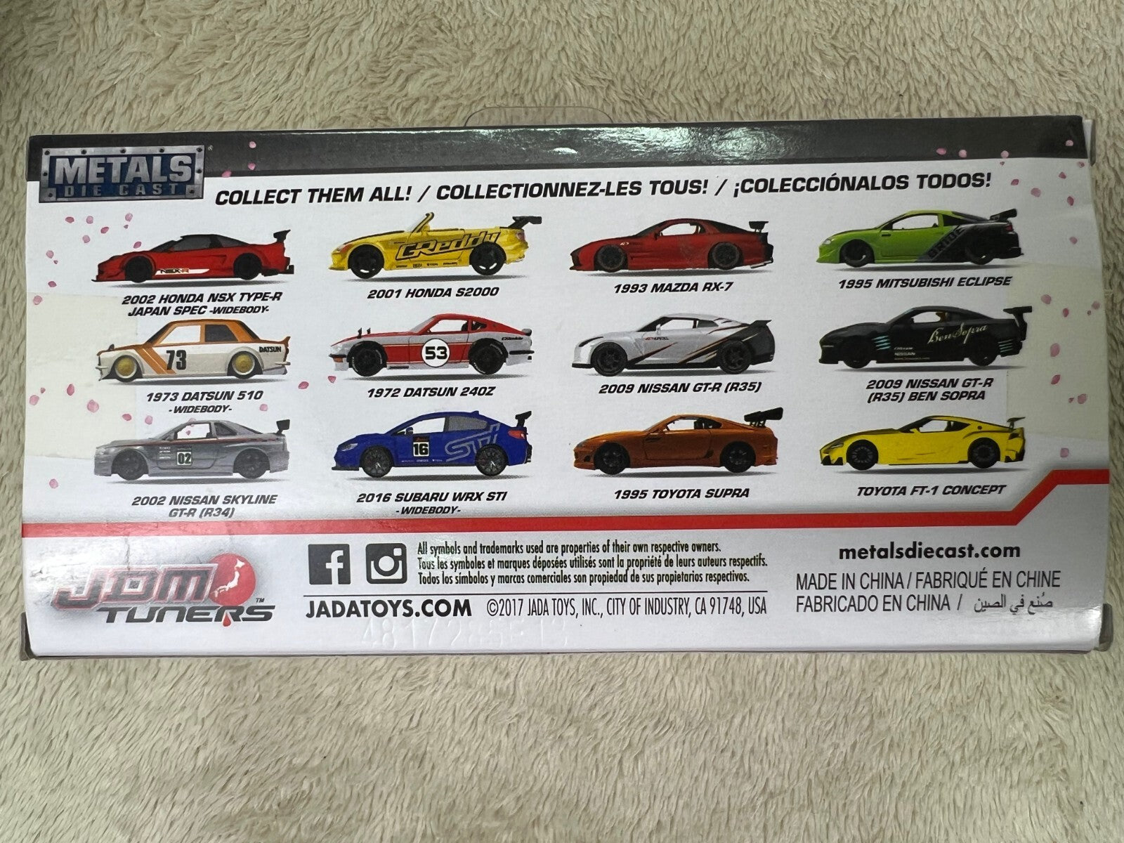 🎌🎌Jada Toys Metals JDM Tuners 1973 Datsun 510 Widebody 1:32 Scale HW16🎌🎌
