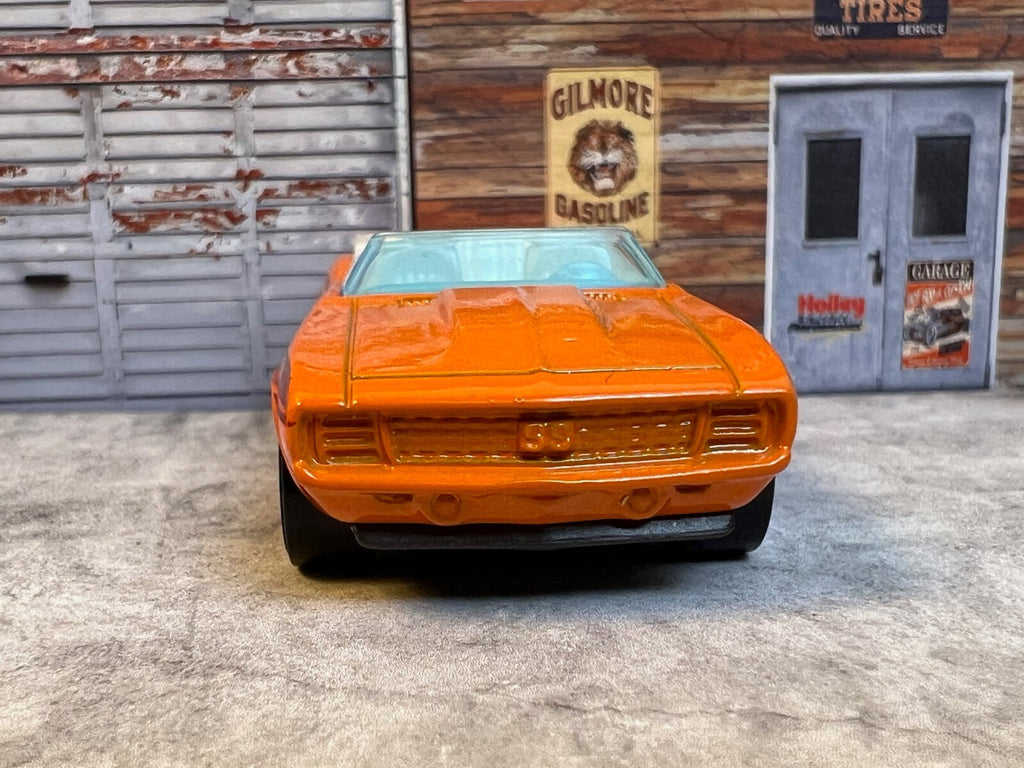 🔥🔥Hot Wheels 2006 Mattel 69 Camaro Convertible Orange Flames C6🔥🔥