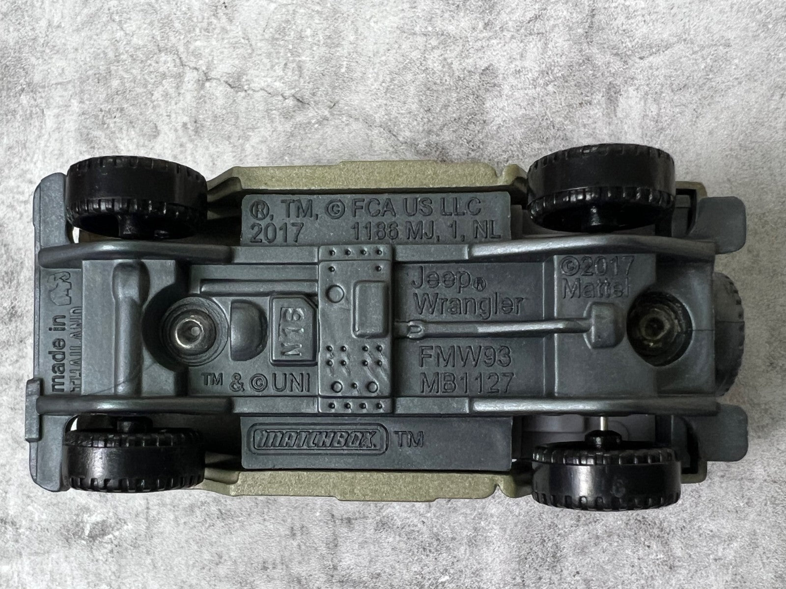 🦖🦖🦖Matchbox Jeep Wrangler Jurassic Park World C13🦖🦖🦖