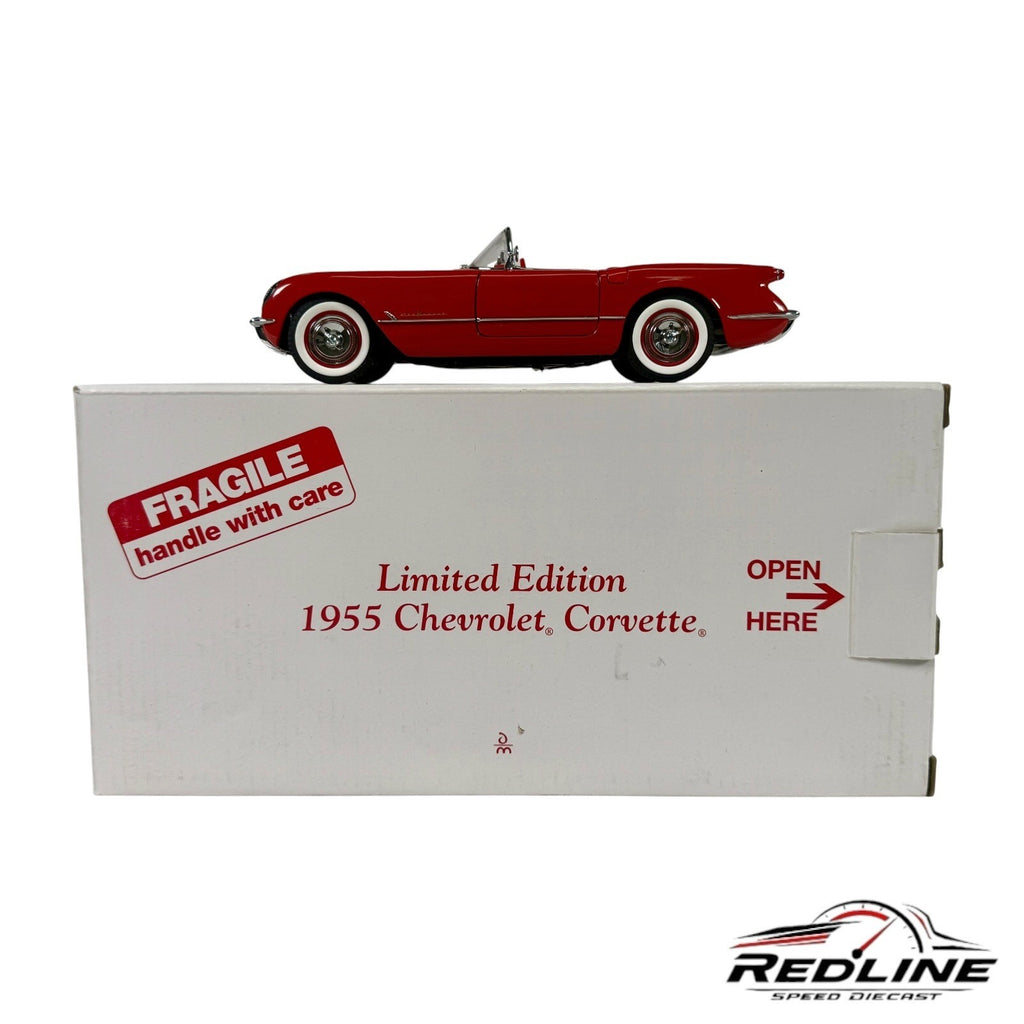 🇺🇸Danbury Mint 1955 Chevrolet Corvette Convertible RED 1:24 C2🇺🇸