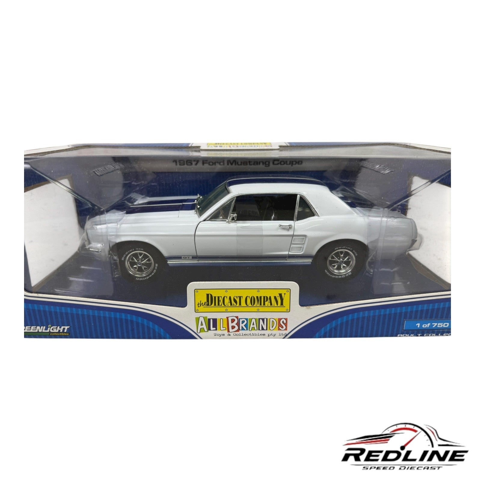 🐎🐎Greenlight the Diecast Company 1967 Ford Mustang Coupe 1 of 750 1:18 AH🐎🐎