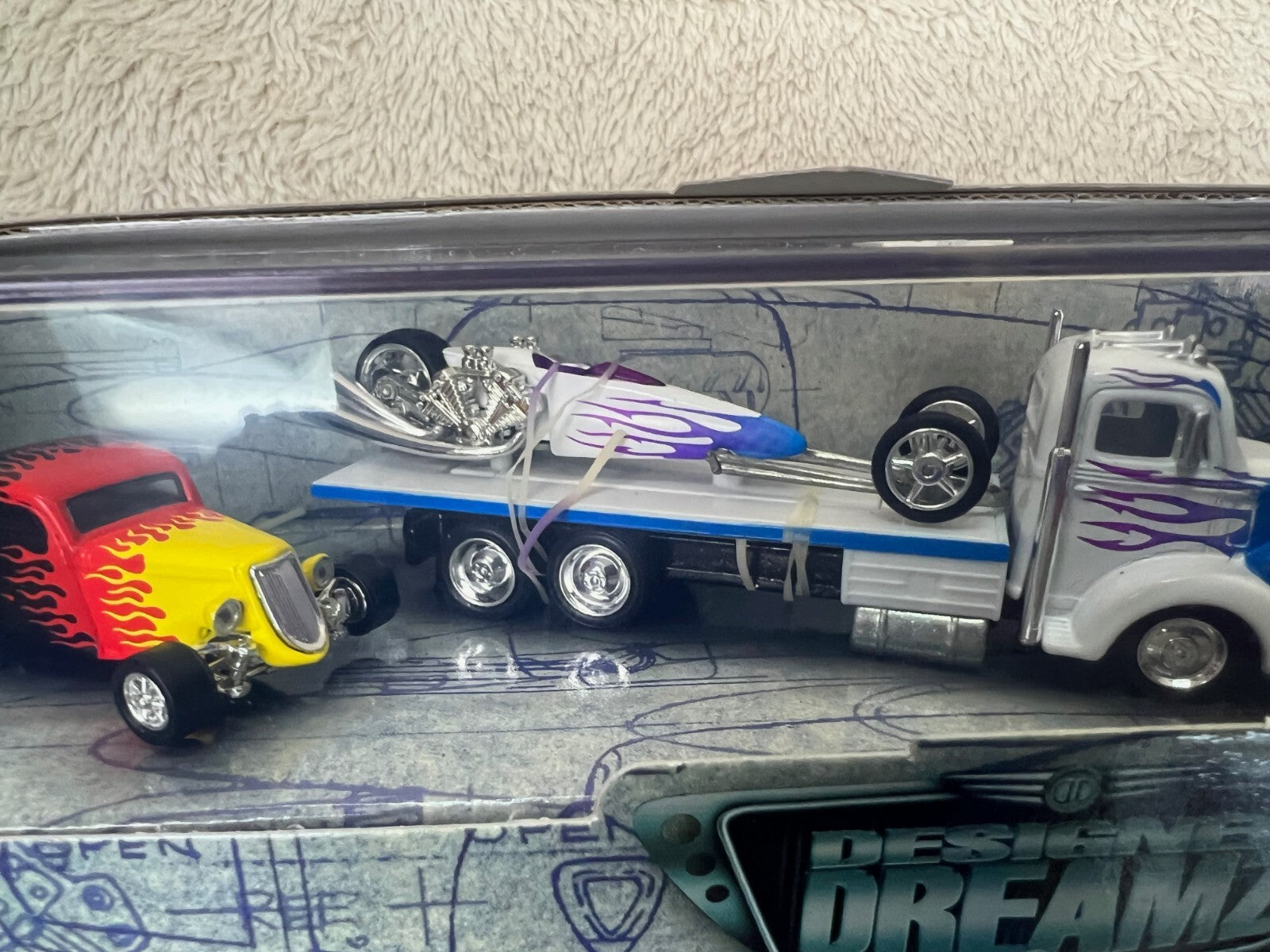 🔥Hot Wheels 4-Pack Designer Dreamz 2 Custom Series Display Horsepower Club🔥