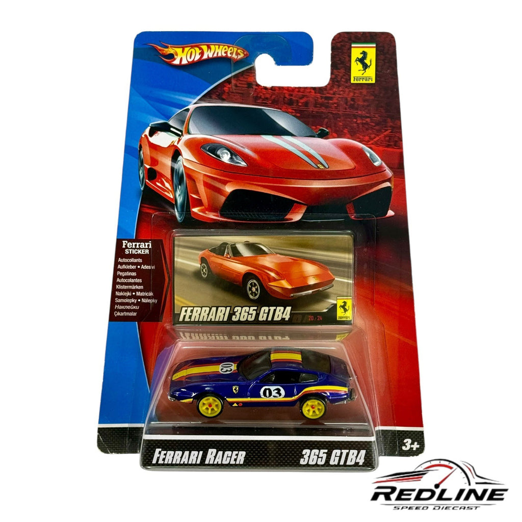 🇮🇹🇮🇹 Hot Wheels Ferrari Racer FERRARI 365 GTB4 Purpel 1:64🇮🇹🇮🇹
