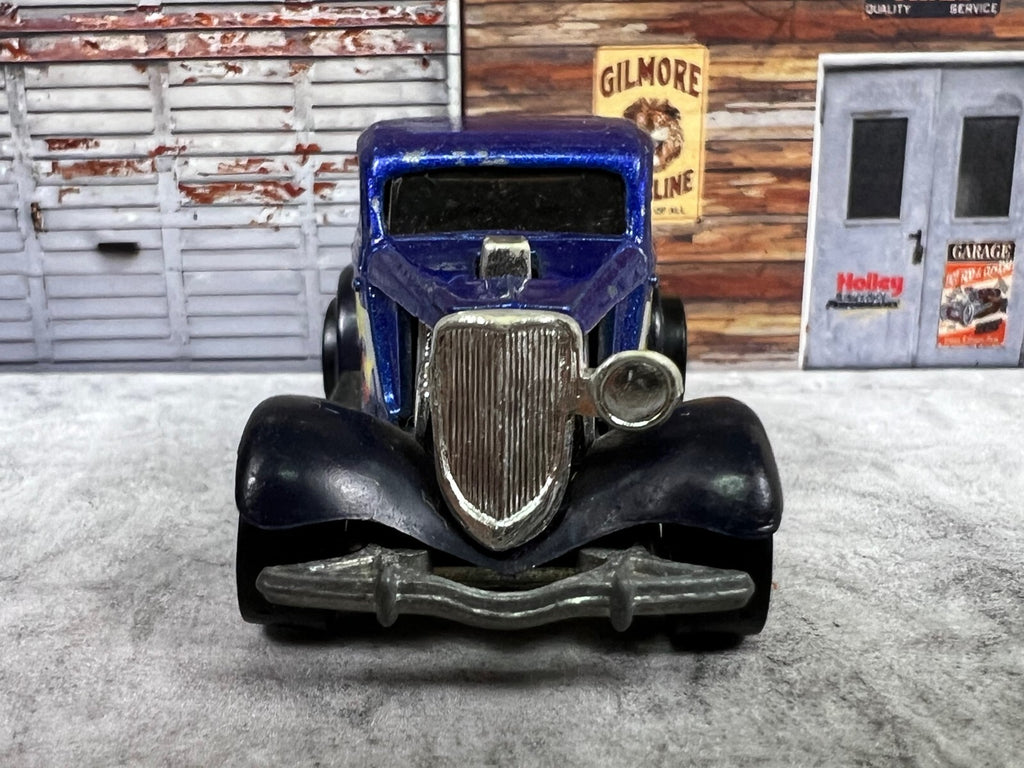 🔥🔥🔥Hotwheels Roadster Blue w/Flames 1979 C16🔥🔥🔥