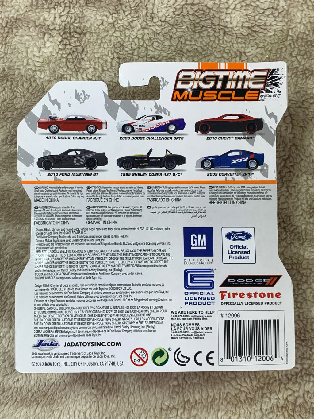 BIGTIME Muscle 1:64 ‘10 Chevy Camaro - Red/Black NIB Diecast Metal Jada Toys HW4