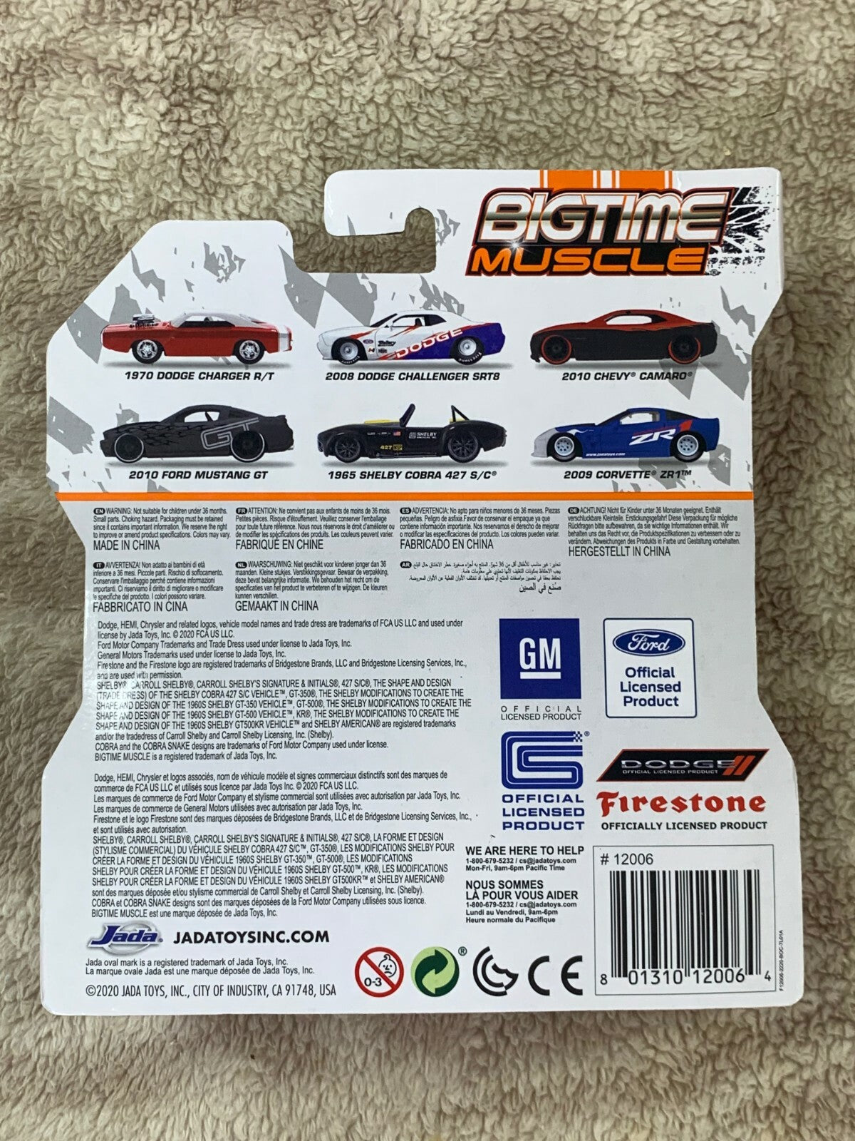 BIGTIME Muscle 1:64 ‘10 Chevy Camaro - Red/Black NIB Diecast Metal Jada Toys HW4