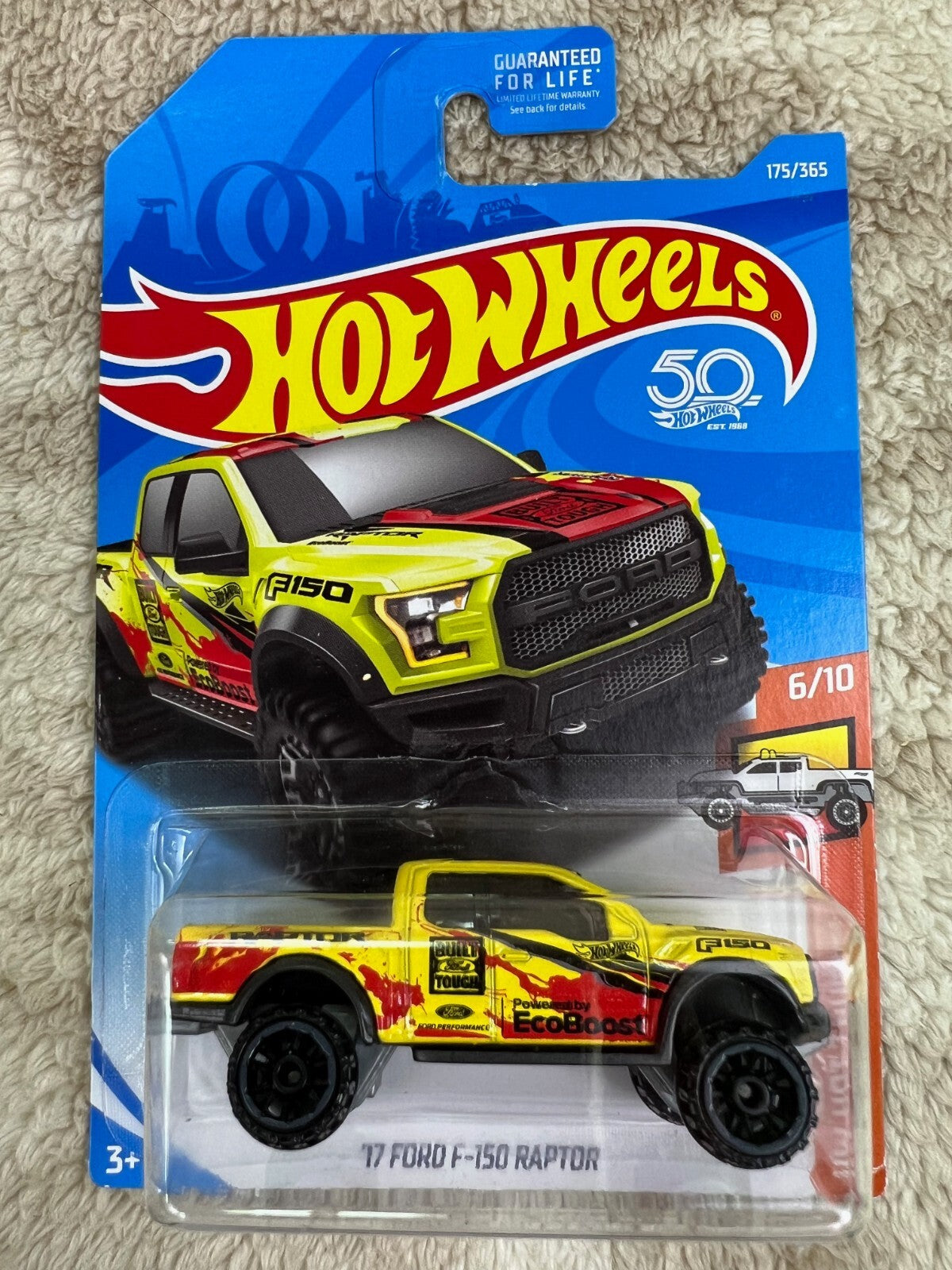 🇺🇸🇺🇸Hotwheels '17 FORD F-150 RAPTOR  175/365 HW HOT TRUCKS HW19🇺🇸🇺🇸