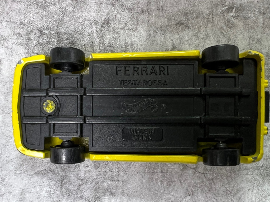 🇮🇹🇮🇹🇮🇹 Hot Wheels Exclusive Ferrari Testarossa Yellow C18🇮🇹🇮🇹🇮🇹