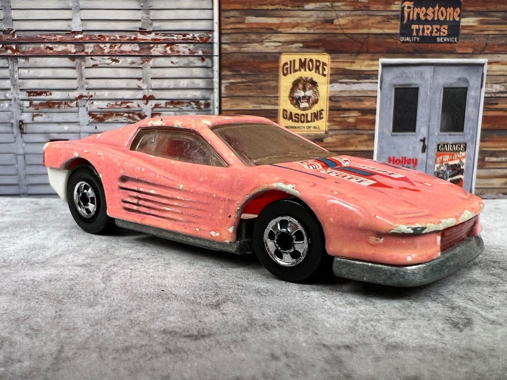 🇮🇹🇮🇹Hot Wheels Ferrari Testarossa Pink Color Racer Changers C9🇮🇹🇮🇹