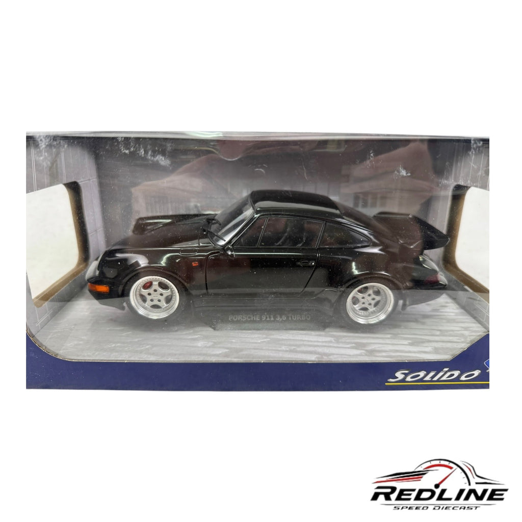 🇩🇪🇩🇪Solido 1990 Porsche 911 (964) Turbo Black 1:18 A1🇩🇪🇩🇪