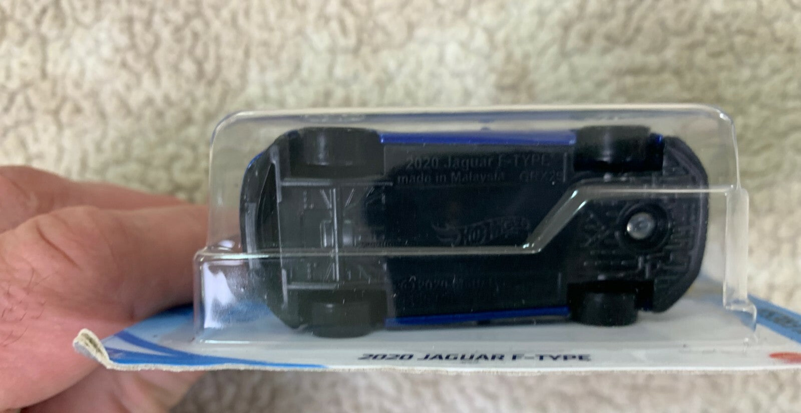 *Hot Wheels Jaguar F-Type 25/250 1/10 HW Factory Fresh Blue New Short Card HW06*