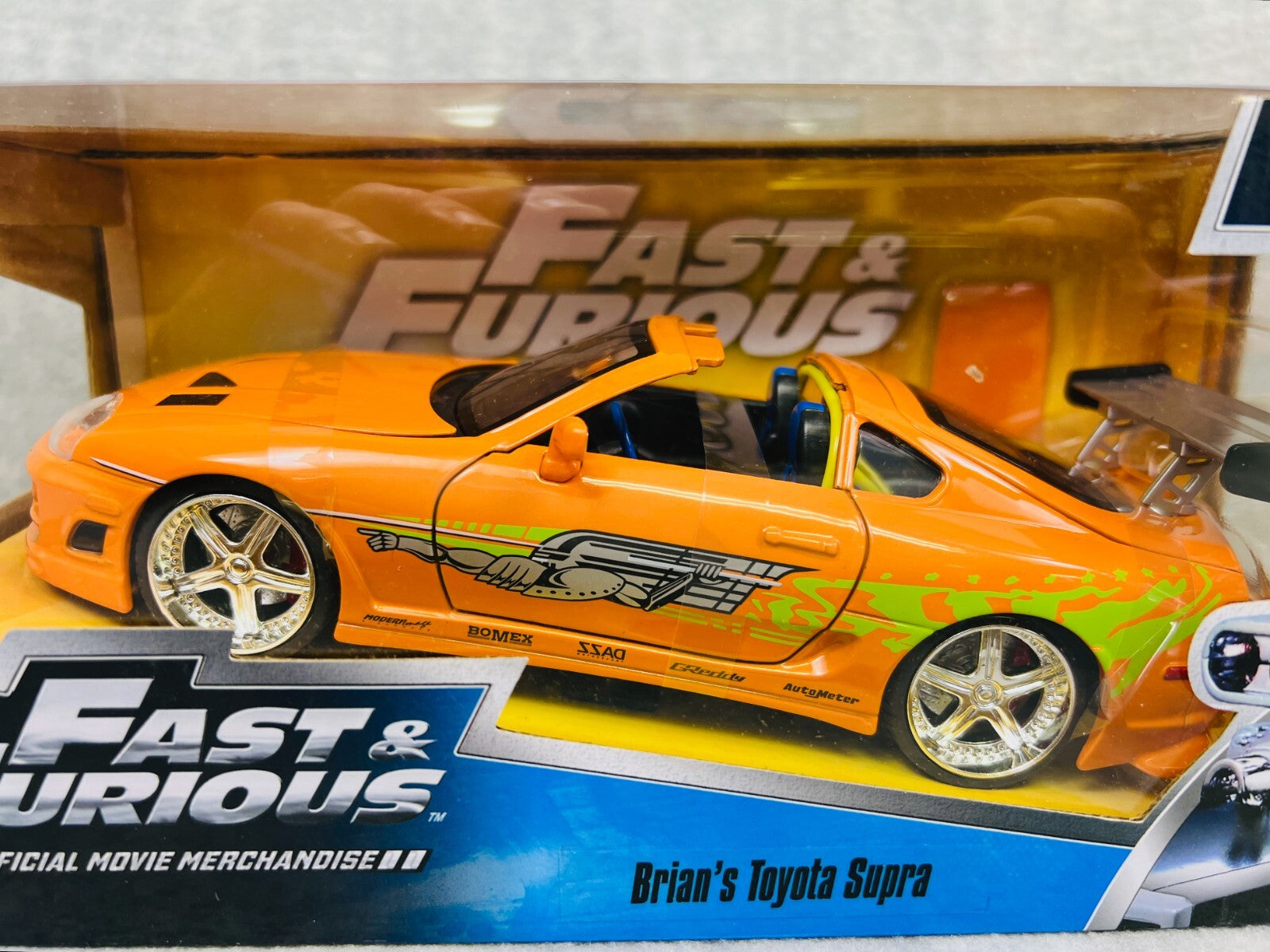🔥Jada Fast & Furious Brian's  Toyota Supra 1:24 Official Movie Merchandise🔥