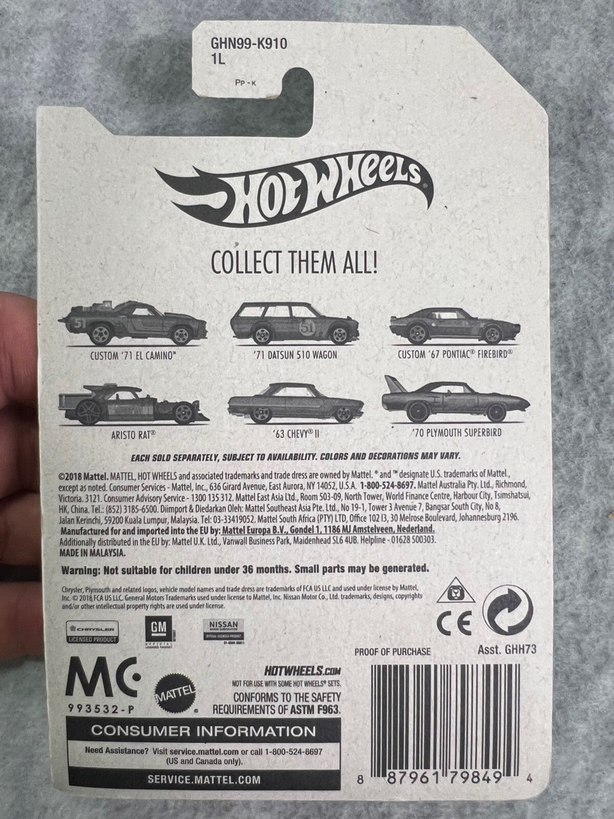 🔥🔥🔥🔥🔥🔥Hot Wheels 51st Anniversary '63 CHEVY II Nova #5/6 HW24🔥🔥🔥🔥🔥🔥
