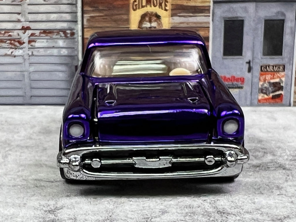 🔥🔥2006 Hot Wheels RLC Red Line Club neo classics 1957 CHEVY Purple C14🔥🔥