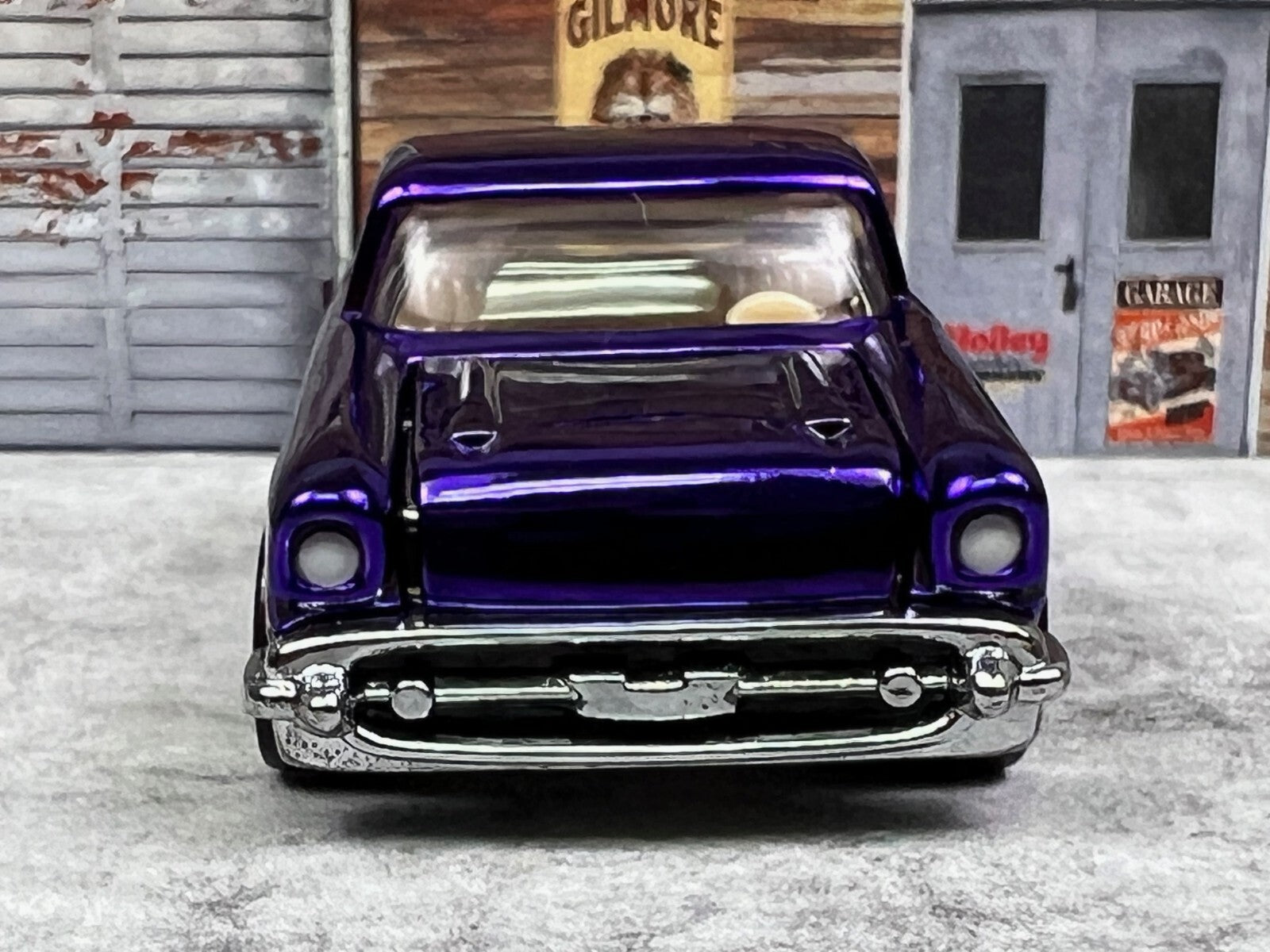🔥🔥2006 Hot Wheels RLC Red Line Club neo classics 1957 CHEVY Purple C14🔥🔥
