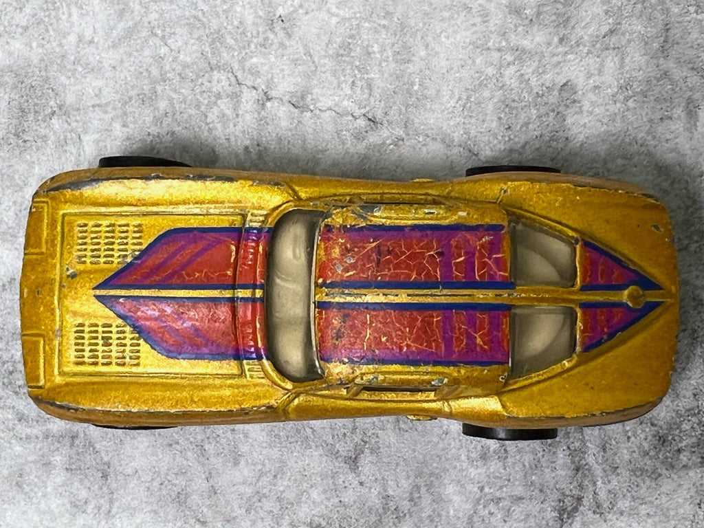 🔥🔥Hot Wheels gold '63 Corvette Stingray Split-Window 1979 Hong Kong C12 🔥🔥