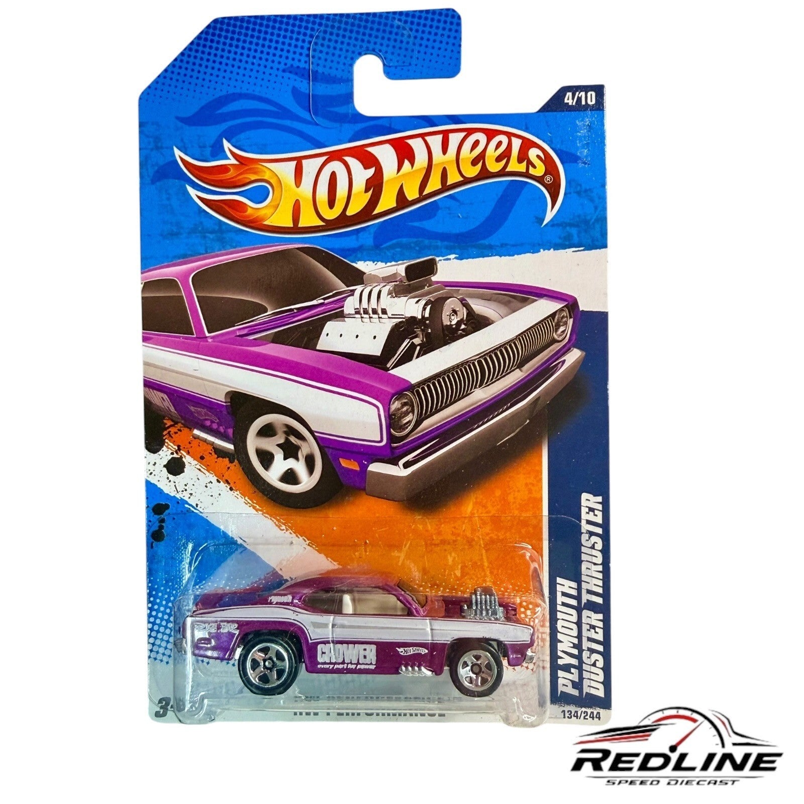 🇺🇸Hot Wheels Plymouth Duster Thruster Purple 2011 HW Performance H35🇺🇸