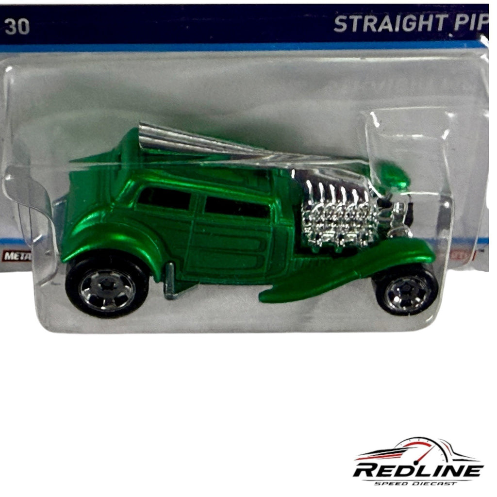 🇺🇸Hot Wheels Cool Classics Straight Pipes Green H13🇺🇸
