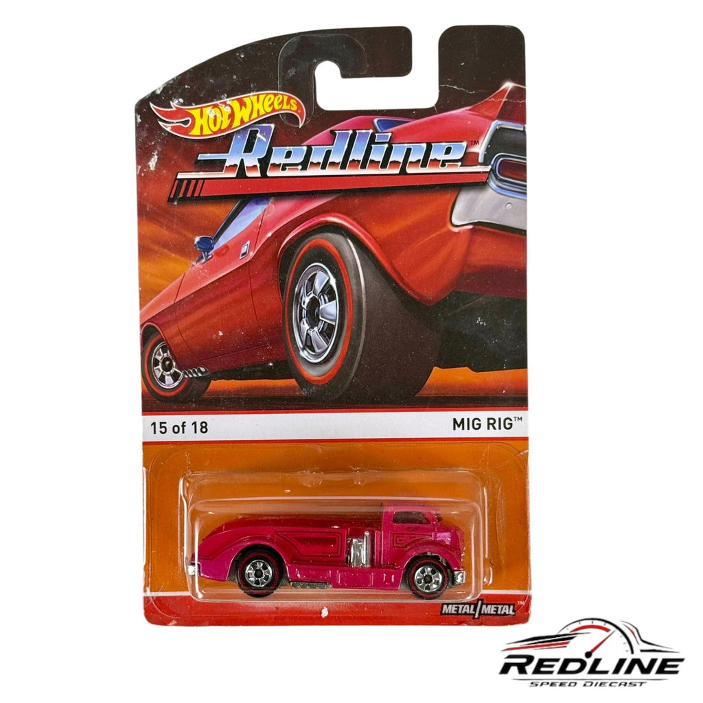 🇺🇸Hot Wheels Redline Heritage Series #15 Mig Rig 15/18 Red H6🇺🇸