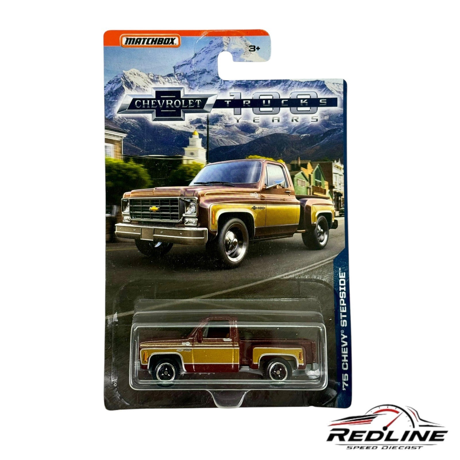 🇺🇸Matchbox Chevrolet Trucks 100 Years! ‘75 Chevy Stepside D3🇺🇸