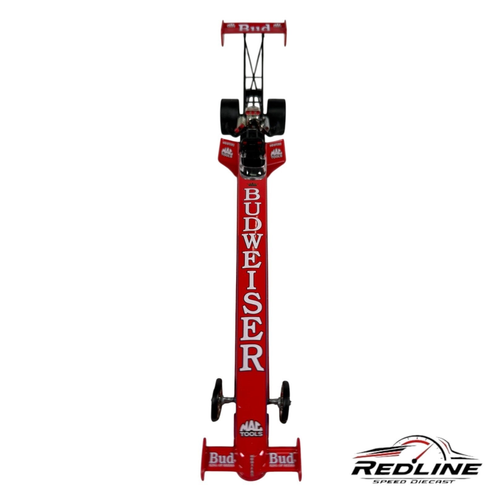 🏁Action Racing 1995 Kenny Bernstein Budweiser Top Fuel Dragster Red 1:24🏁