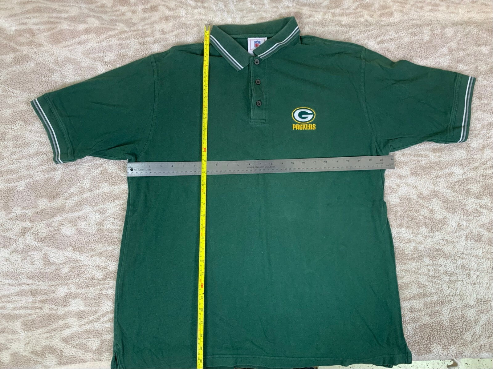 🏈🏈🏈🏈🏈🏈NFL Mens Green Bay Packers Polo Size XL Green Pre-Owned🏈🏈🏈🏈🏈🏈