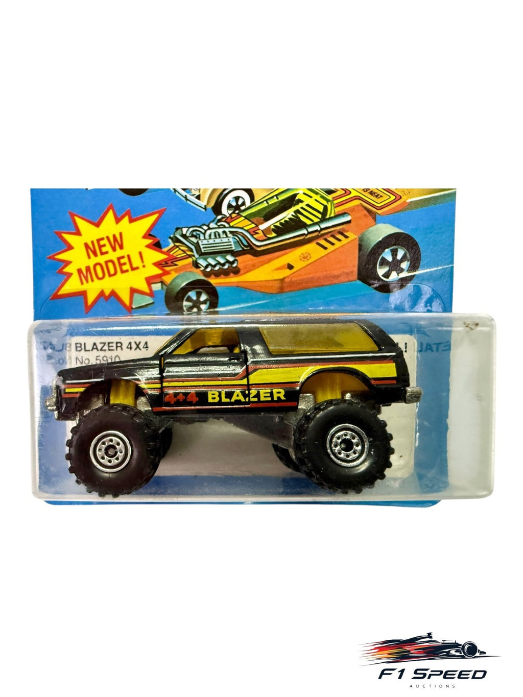 🔥🔥🔥Hot Wheels BLACKWALLS No 5910 Blazer 4x4 Black H35🔥🔥🔥