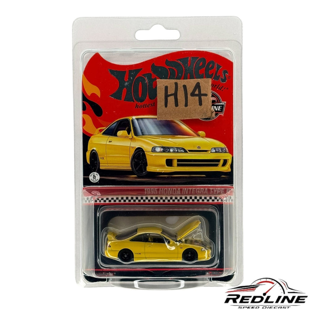 🎌🎌Hot Wheels RLC Exclusive 1995 Honda Integra Type-R Yellow JDM H14🎌🎌
