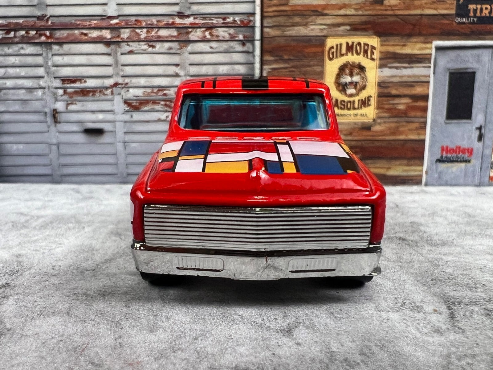 🇺🇸🇺🇸Hot Wheels HW Art Cars Custom Chevy Pickup Red C9🇺🇸🇺🇸