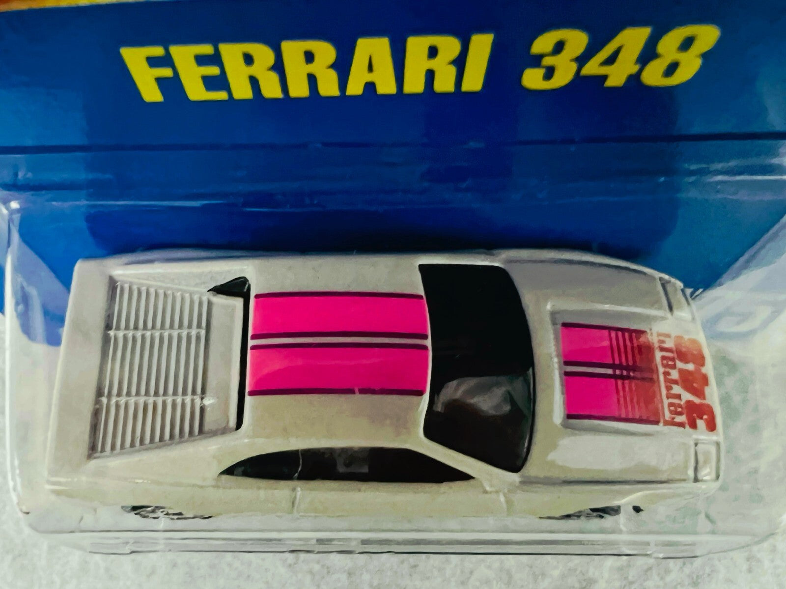 🇮🇹🇮🇹🇮🇹Hot wheels Ferrari 348 #175 Blue Card H23🇮🇹🇮🇹🇮🇹